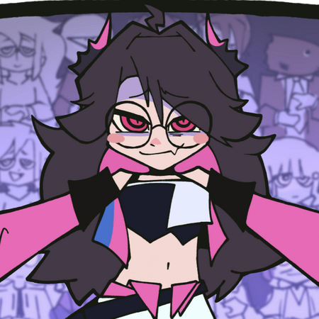Commissioned character shot in the Panty & Stocking with Garterbelt style.